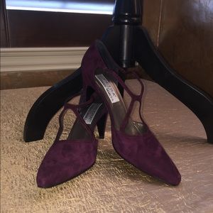 PETRA for Neiman Marcus suede pointed toe pump